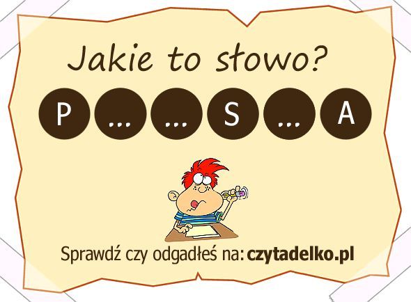 Jakie to słowo?